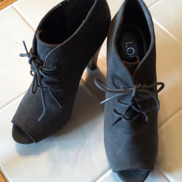 Loft peep toe booties