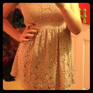 Cream colored lace dress- medium