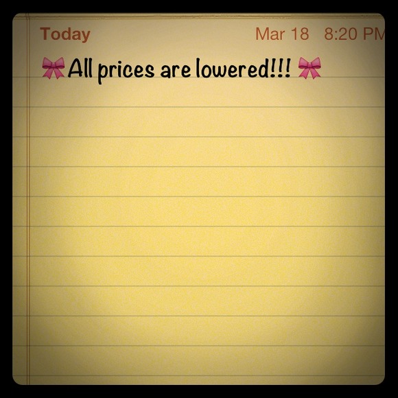 Lowered prices!!!