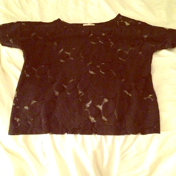 Black lace shirt