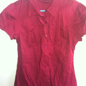 Red fancy button up
