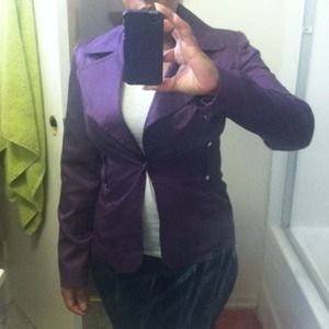 Purple satin jacket