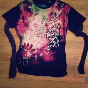 Rock and roll cowgirl shirt XL