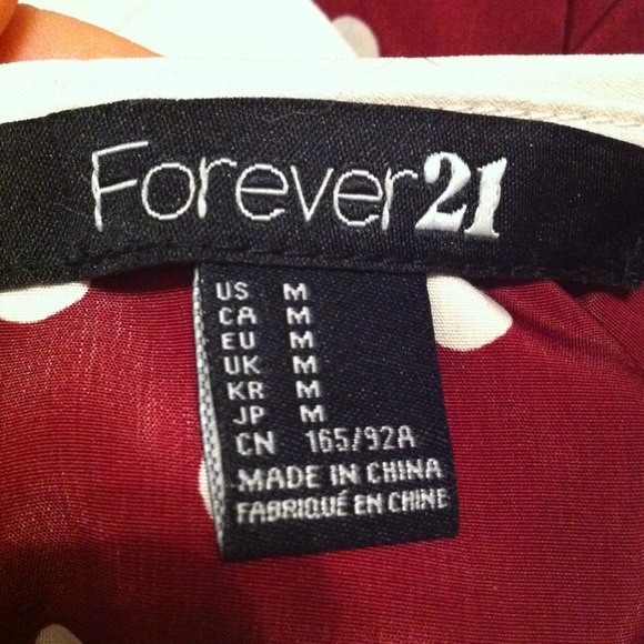 Forever 21 Vintage style polka dot shirt. - Picture 2 of 3