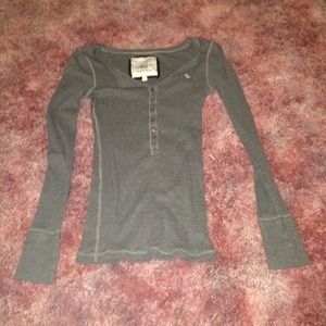 Abercrombie and Fitch long sleeve half button up
