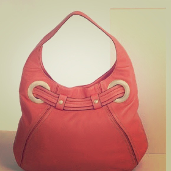 AK Anne Klein Diamond cut hobo purse