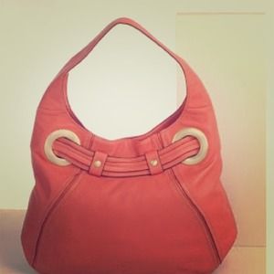 AK Anne Klein Diamond cut hobo purse