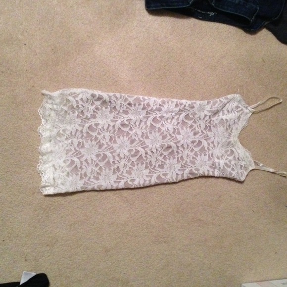 White lace dress