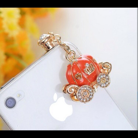 Pumpkin Dust Plug- Earphone Jack Accessories - Picture 2 of 3