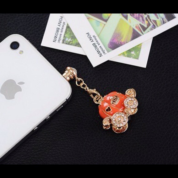 Pumpkin Dust Plug- Earphone Jack Accessories - Picture 3 of 3