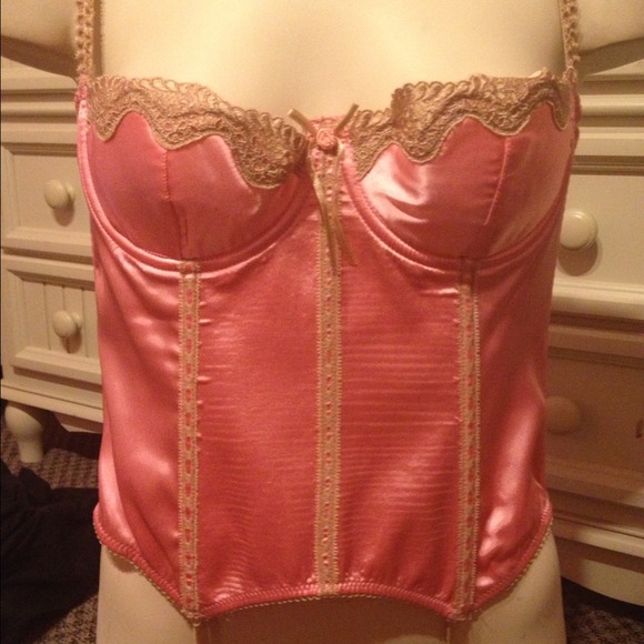 Pink Corset Top with Garter Straps!!