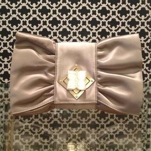 BCBG Champagne Clutch