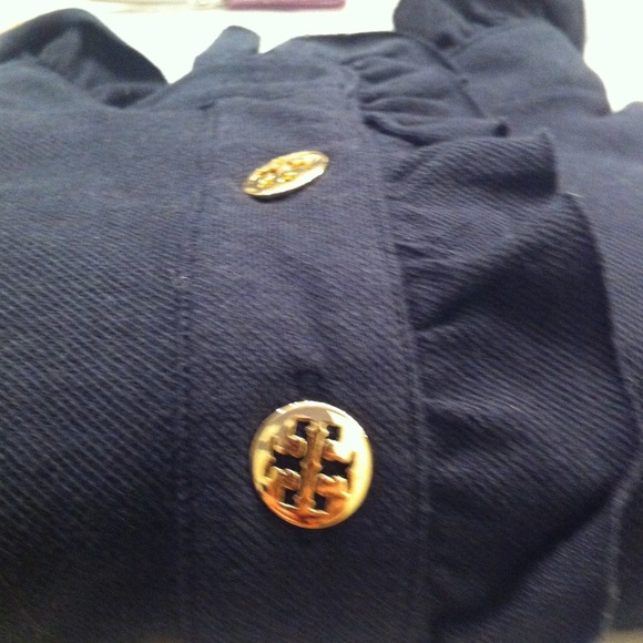 tory burch ruffled polo