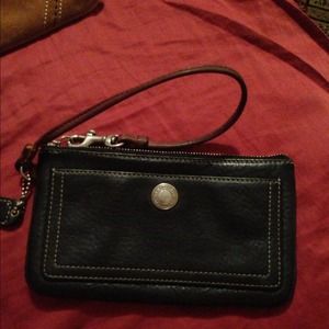 Black Coach wristlet