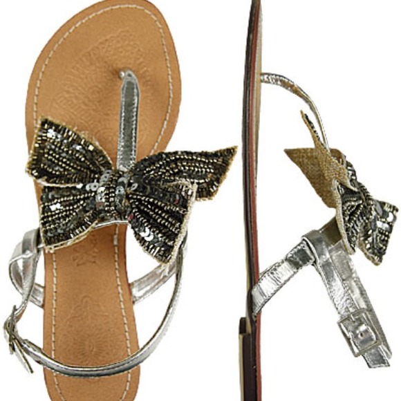 Naughty Monkey bow sandals
