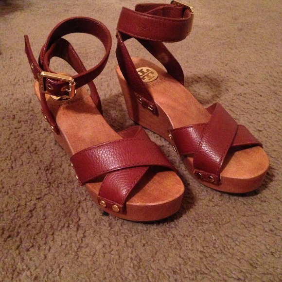 Tory burch wooden wedges