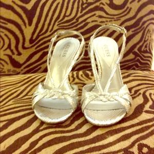 Guess Silver Heels