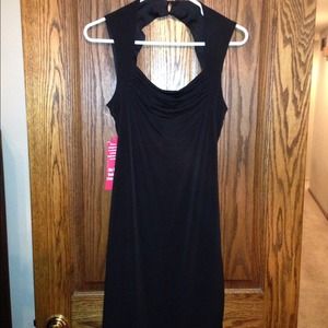 Black knee length dress