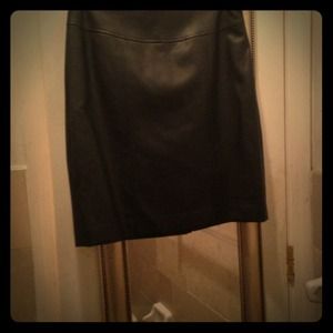 Soft black leather skirt Soft black leather skirt