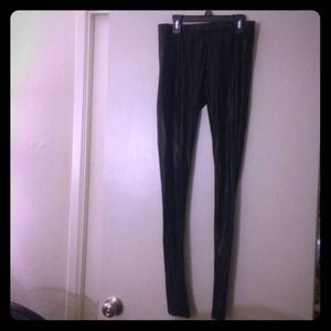 🔴TRADED🔴 Silence+noise leggings&teal silk shirt