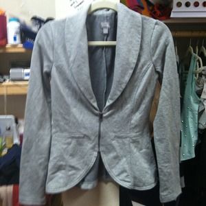 Grey cotton blazer. Brand new never worn with tags