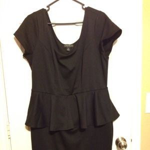 Black Peplum dress
