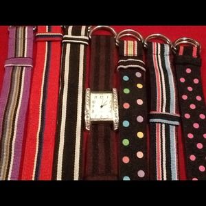 Sterling silver crystal watch