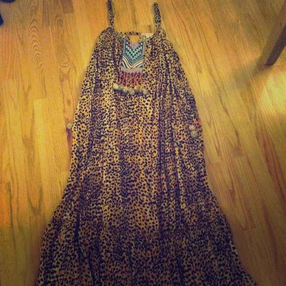 Mara Hoffman embroidered peasant cover up dress