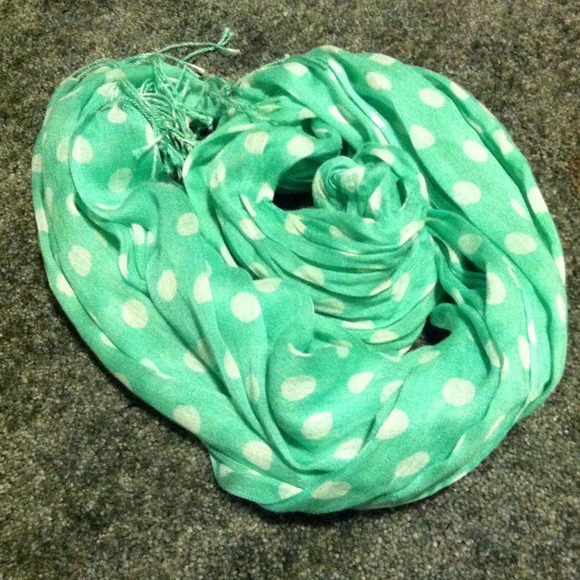 Cute polka dotted Forever 21 scarf!