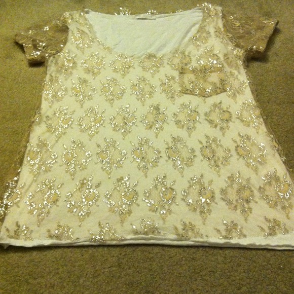 Lace overlay top