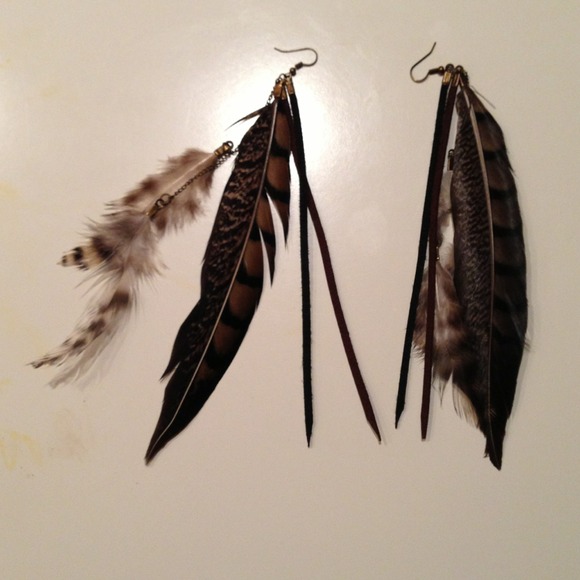 Feather earrings