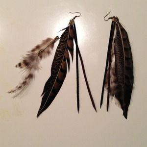 Feather earrings