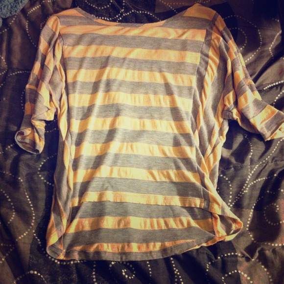 Pink/Grey Stripped Shirt