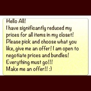 Significantly Reduced Prices!