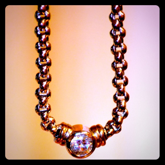 2 Silver Chain Necklaces