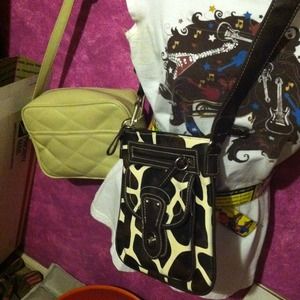 Giraffe print crossbody