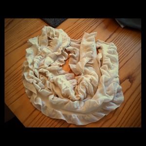 SOLD!!!!!!!!!!!!!!J Jill cream ruffle scarf