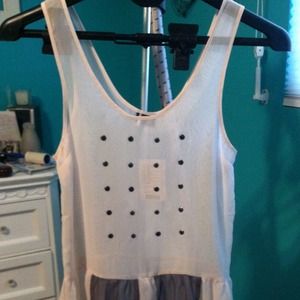 🚫SOLD🚫Sheer grey and light pink tank