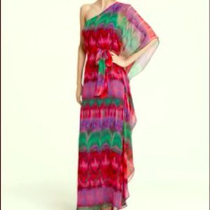 Trina multicolor maxi one shoulder
