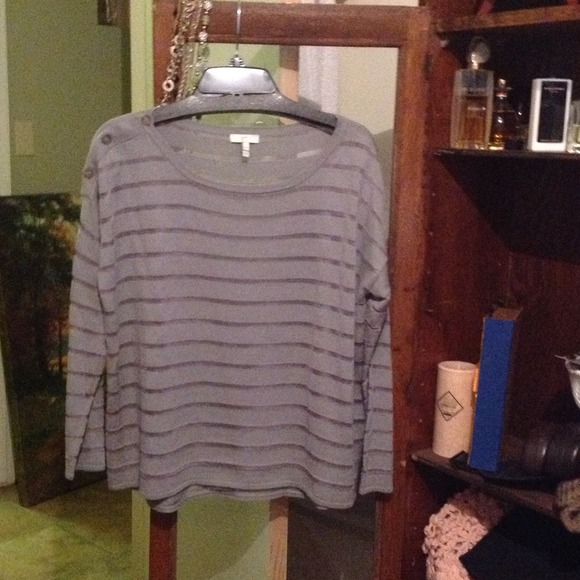 Sold Bundle!!  New! Joie grey  striped sweater