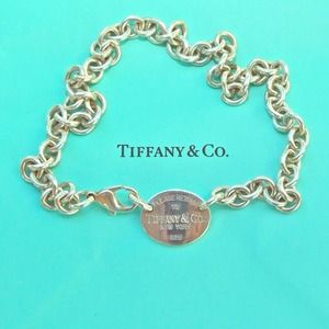 Authentic "Return to Tiffany™" Oval Tag Necklace