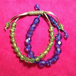 Pair of beaded bracelets.