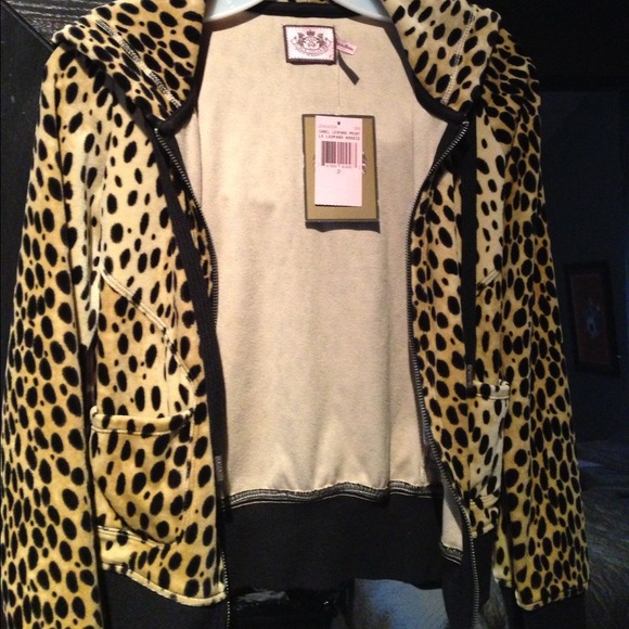 NWT juicy couture leopard hoodie
