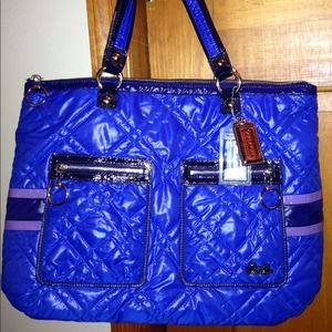 Coach Poppy Glam Ski Bunny Tote