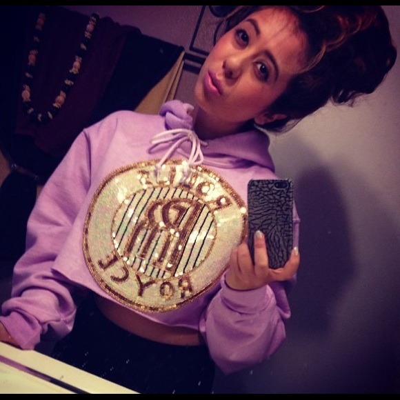 Rolls Royce cropped top hoody
