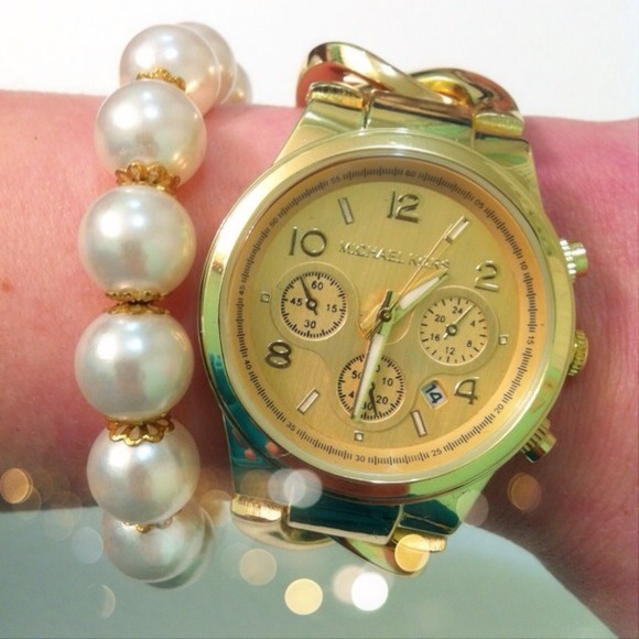 Mk twist watch gold
