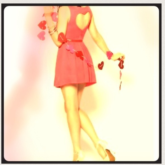 Kohl's Candies Heart shape cut out back dress. - Picture 3 of 4