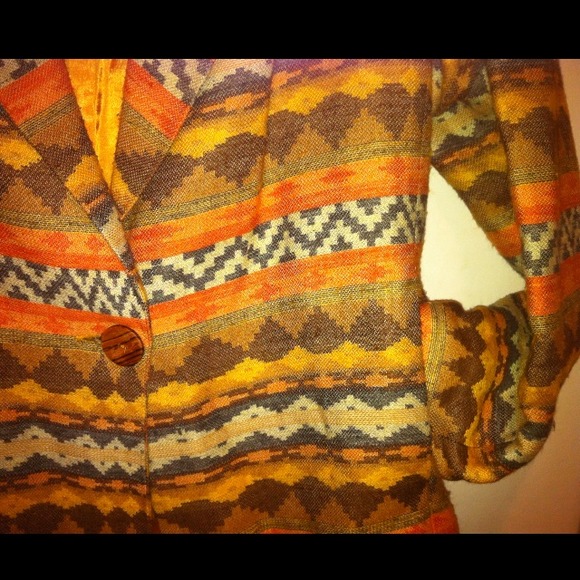 🚫bundled Vintage textured "Tribal"looking blazer - Picture 4 of 4