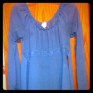 SOLD Sheer long sleeve shirt