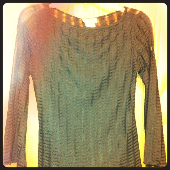 SOLD - Black sheer shirt